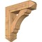 Ekena Millwork Olympic Arts and Crafts Smooth Bracket w/ Offset Brace, Western Red Cedar, 7 1/2"W x 28"D x 28"H BKT0806X28X28OLY03SWR - alternate 1